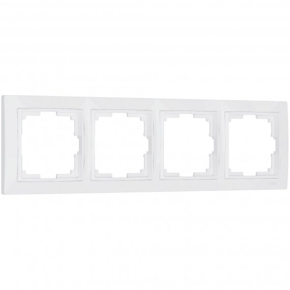 Фотография товара 'Werkel W0042001 Рамка из поликарбоната на 4 поста Snabb Basic белый'