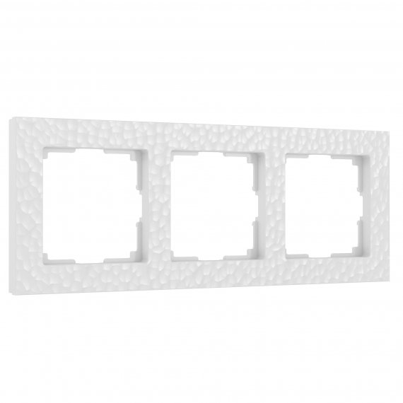 Фотография товара 'Werkel W0032401 Рамка из поликарбоната на 3 поста Hammer белый'