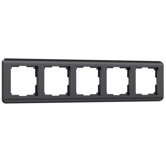 Фотография товара 'Werkel W0052104 Рамка из поликарбоната на 5 постов Stream графит'