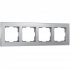 Фотография товара 'Werkel W0041706 Рамка из металла на 4 Аluminium алюминий'