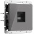 Фотография товара 'Werkel W1181044 Розетка Ethernet RJ-45 графит акрил'