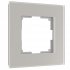 Фотография товара 'Werkel W0013117 Рамка из стекла на 1 пост Senso дымчатый soft-touch'