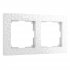 Фотография товара 'Werkel W0022401 Рамка из поликарбоната на 2 поста Hammer белый'