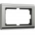 Фотография товара 'Werkel W0081602 Рамка из металла для двойной розетки Metallic глянцевый никель'