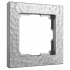 Фотография товара 'Werkel W0012406 Рамка из поликарбоната на 1 пост Hammer серебряный'
