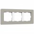 Фотография товара 'Werkel W0033067 W0033067/ Рамка на 3 поста Split (дымчатый/белый, soft-touch)'