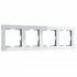 Фотография товара 'Werkel W0042701 Рамка из акрила на 4 поста Acrylic белый'