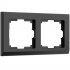 Фотография товара 'Werkel WL04-Frame-02-black Рамка Werkel на 2 поста (черный) WL04-Frame-02-black'