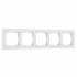Фотография товара 'Werkel W0052401 Рамка из поликарбоната на 5 постов Hammer белый'