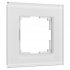 Фотография товара 'Werkel W0013101 Рамка из стекла на 1 пост Senso белый soft-touch'
