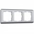 Фотография товара 'Werkel W0032106 Рамка из поликарбоната на 3 поста Stream серебряный'