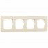 Фотография товара 'Werkel W0041141 Рамка из стекла на 4 поста Favorit молочный'