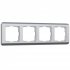 Фотография товара 'Werkel W0042106 Рамка из поликарбоната на 4 поста Stream серебряный'