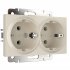 Фотография товара 'Werkel W1172062 Розетка двойная с заземлением айвори матовый'