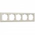 Фотография товара 'Werkel W0051803 Рамка из пластика на 5 постов Stark слоновая кость'