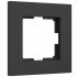 Фотография товара 'Werkel W0012908 Рамка из поликарбоната на 1 пост Slab черный софт'