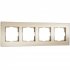 Фотография товара 'Werkel W0043111 Рамка из стекла на 4 поста Senso шампань soft-touch'