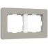 Фотография товара 'Werkel W0023067 W0023067/ Рамка на 2 поста Split (дымчатый/белый, soft-touch)'