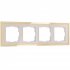 Фотография товара 'Werkel W0042851 Рамка из металла на 4 поста Baguette айвори/латунь'
