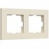 Фотография товара 'Werkel W0022962 Рамка из поликарбоната на 2 поста Slab айвори софт'