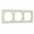 Фотография товара 'Werkel W0032003 Рамка из поликарбоната на 3 поста Snabb Basic слоновая кость'