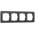 Фотография товара 'Werkel W0042104 Рамка из поликарбоната на 4 поста Stream графит'
