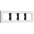 Фотография товара 'Werkel W0043068 W0043068/ Рамка на 4 поста Split (белый/черный, soft-touch)'