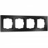 Фотография товара 'Werkel W0041708 Рамка из металла на 4 поста Аluminium черный алюминий'