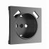 Фотография товара 'Werkel W1179564 Накладка для розетки USB графит матовый'