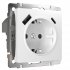 Фотография товара 'Werkel W1171701 Розетка с заземлением, шторками и USB тип A+C белый'