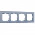 Фотография товара 'Werkel W0041115 Рамка из стекла на 4 поста Favorit серый'