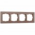 Фотография товара 'Werkel W0041142 Рамка из стекла на 4 поста Favorit латте'