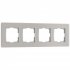 Фотография товара 'Werkel W0043117 Рамка из стекла на 4 пост Senso дымчатый soft-touch'