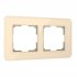 Фотография товара 'Werkel W0022443 Рамка из стекла на 2 поста Elite айвори'