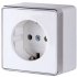Фотография товара 'Werkel W5071001 Розетка с заземлением Gallant белая'