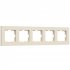 Фотография товара 'Werkel W0052962 Рамка на 5 постов Slab (айвори софт)'