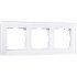 Фотография товара 'Werkel W0031101 Рамка из стекла на 3 поста Favorit белый'