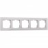 Фотография товара 'Werkel W0051117 Рамка из стекла на 5 постов Favorit дымчатый'
