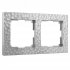 Фотография товара 'Werkel W0022406 Рамка из поликарбоната на 2 поста Hammer серебряный'