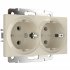 Фотография товара 'Werkel W1172003 Розетка двойная с заземлением слоновая кость'