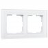 Фотография товара 'Werkel W0021105 Рамка из стекла на 2 поста Favorit белый матовый'