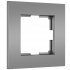 Фотография товара 'Werkel W0012965 Рамка из поликарбоната на 1 пост Slab серебро софт'