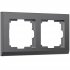 Фотография товара 'Werkel W0021864 Рамка из поликарбоната на 2 поста Stark графит матовый'