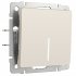 Фотография товара 'Werkel W1112162 Выключатель одноклавишный проходной с подсветкой айвори матовый'
