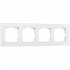 Фотография товара 'Werkel W0041105 Рамка из стекла на 4 поста Favorit белый матовый'