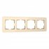 Фотография товара 'Werkel W0042443 Рамка из стекла на 4 поста Elite айвори'