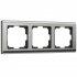 Фотография товара 'Werkel WL02-Frame-03 Рамка на 3 поста Metallic (глянцевый никель) Werkel W0031602 (a051001)'