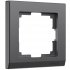 Фотография товара 'Werkel W0011864 Рамка из поликарбоната на 1 пост Stark графит матовый'