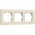 Фотография товара 'Werkel W0032962 Рамка из поликарбоната на 3 поста Slab айвори софт'