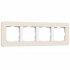 Фотография товара 'Werkel W0043066 W0043066/ Рамка на 4 поста Split (айвори/белый, soft-touch)'